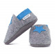 Merino slippers grey with star - jeans