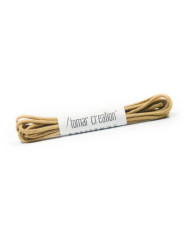 Lacets ronds beige