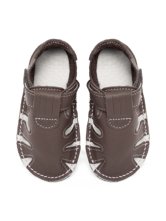 summer soft sole shoes - taupe