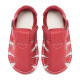 summer soft sole shoes - rosso fueco