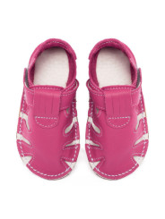summer soft sole shoes - fuxia