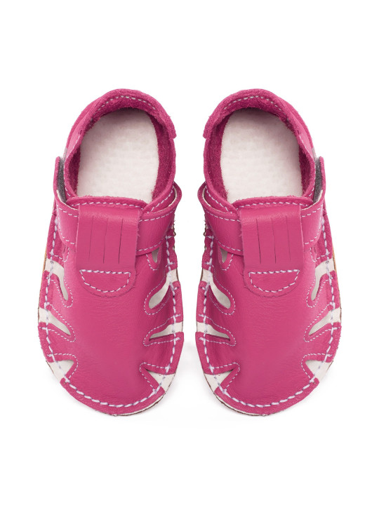 summer soft sole shoes - fuxia