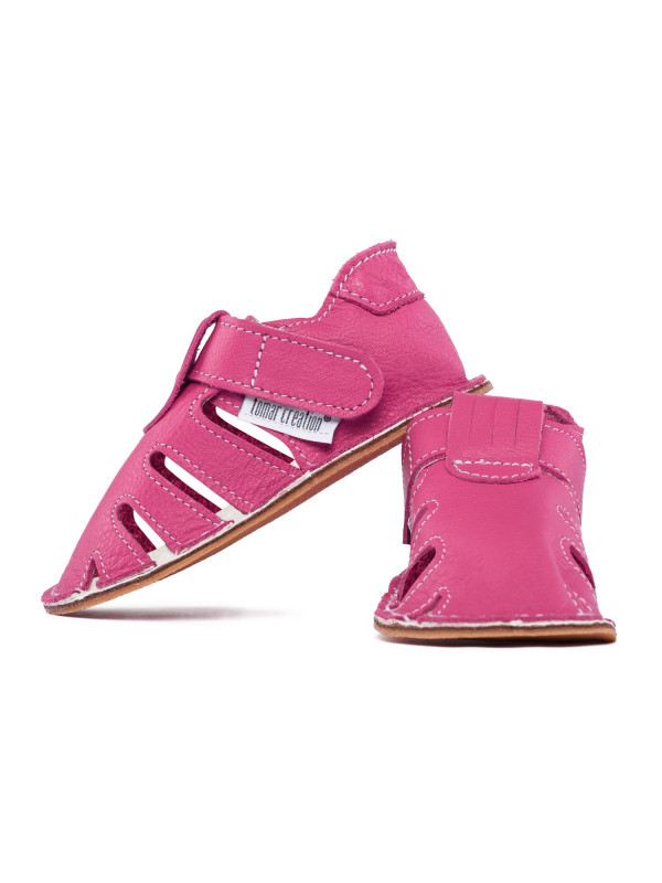 summer soft sole shoes - fuxia