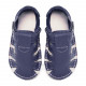 summer soft sole shoes - blu marino