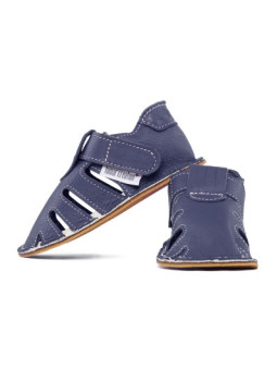 summer soft sole shoes - blu marino