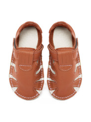 summer soft sole shoes - brandy