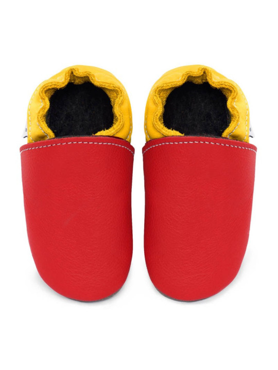 Soft leather slippers - Combine your colors
