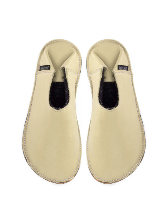 Babouches cuir barefoot artisanales