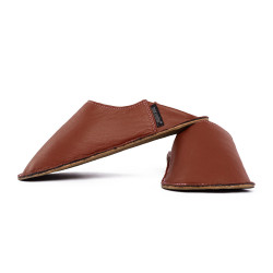 Brown LEATHER BABOUCHE 