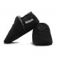 black woolen slippers