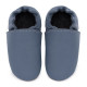 Soft leather slippers - blu fairy