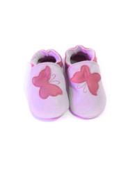 Chaussons - papillon jaune