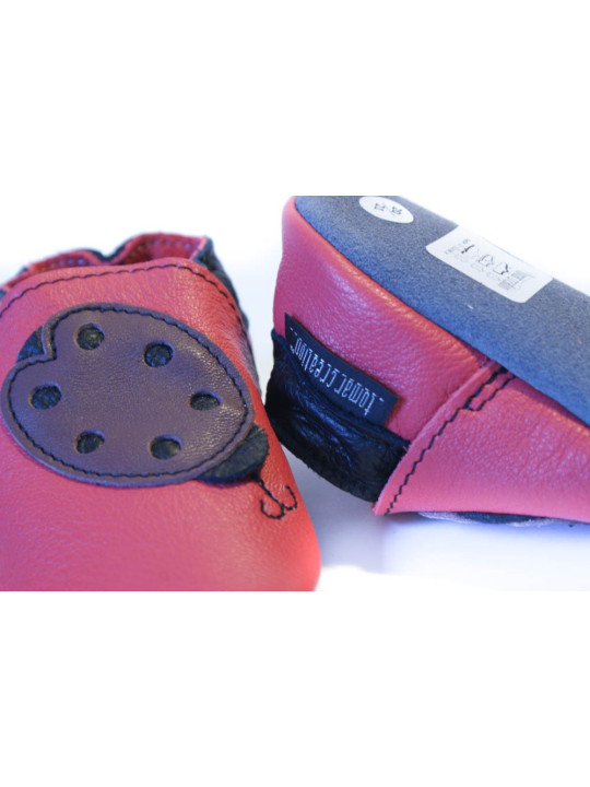 Capačky - lienka - fuxia