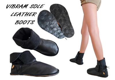 Bottines en Cuir Faites Main avec Semelle Vibram | Tomar Creation
